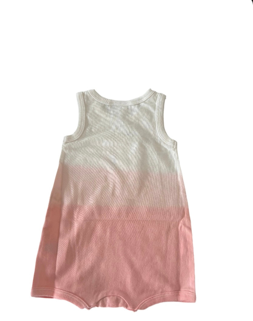 Coccoli Infant Girl Romper - Peachy Pink Ombré