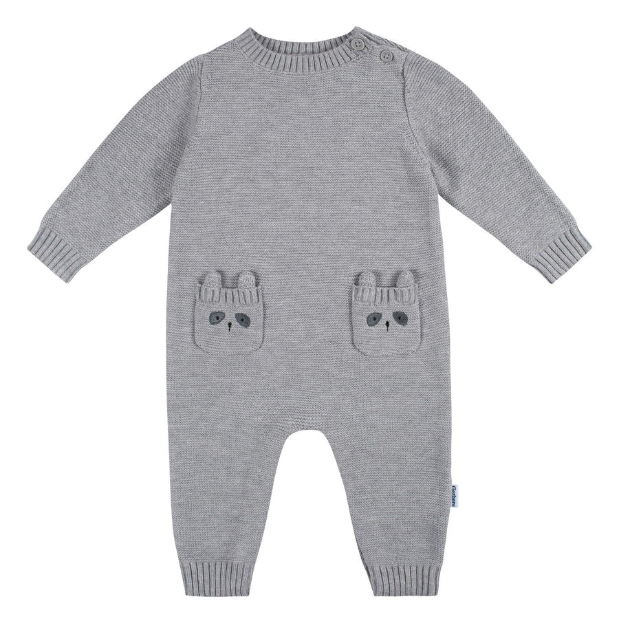 Long Sleeve Romper - Raccoon