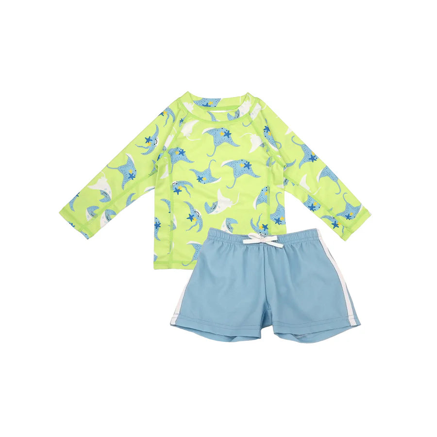 Rashguard Swim Top + Short Set