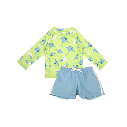 Rashguard Swim Top + Short Set