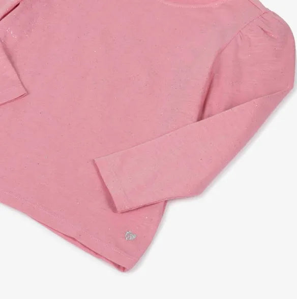 Kids Sea Pink Puff Sleeve Tee - Hatley