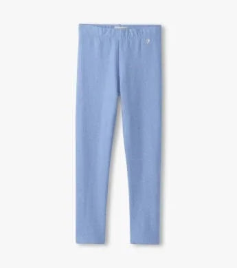 Kids Cornflower Blue Cozy Leggings - Hatley