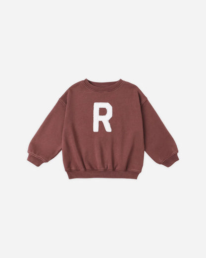 Relaxed Sweatshirt || Burgundy