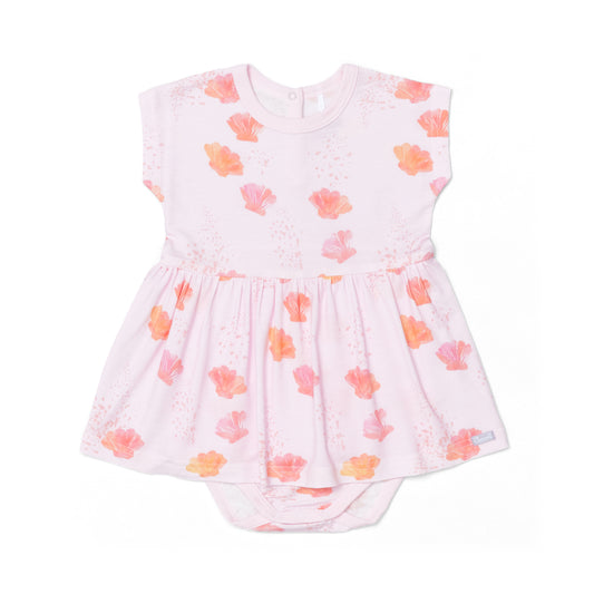 SEASHELLS ON PINK / MODAL ROMPER