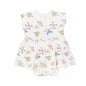 BUTTERFLIES ON CREAM / MODAL ROMPER