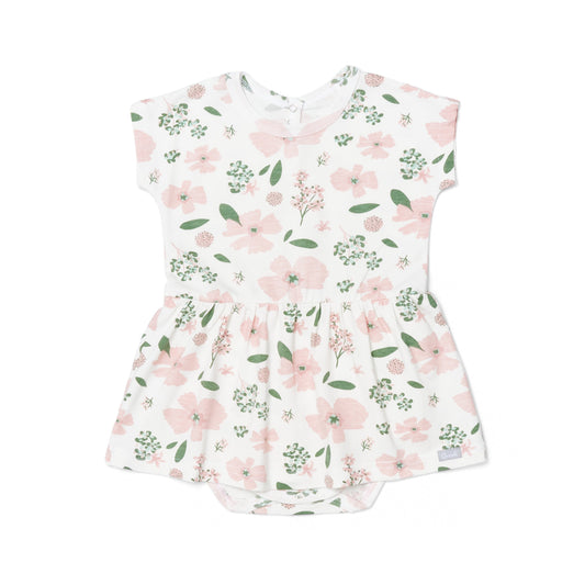 FLORAL ON CREAM / COTTON-MODAL ROMPER