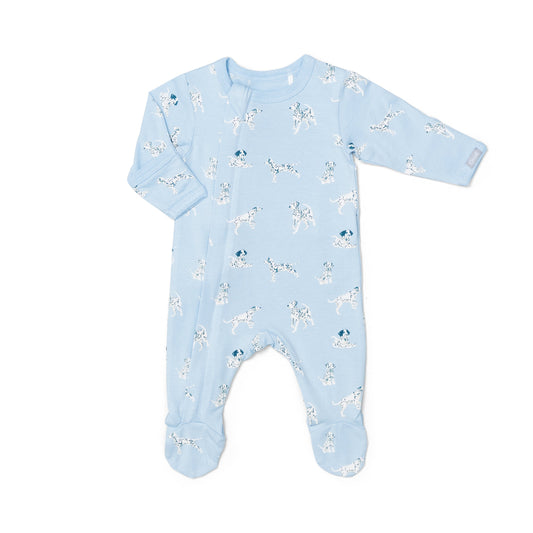 DOGS ON SKYRIDE / COTTON-MODAL ZIPPER FOOTIE