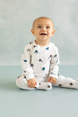 Coccoli Infant Boy Cotton-modal Zipper Footie N-18m