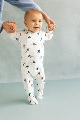 Coccoli Infant Boy Cotton-modal Zipper Footie N-18m