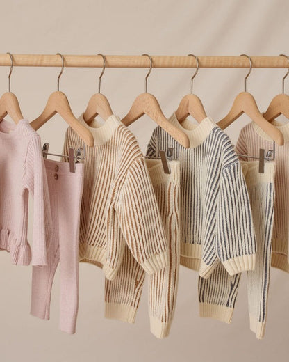 Relaxed Knit Sweater || Ocean