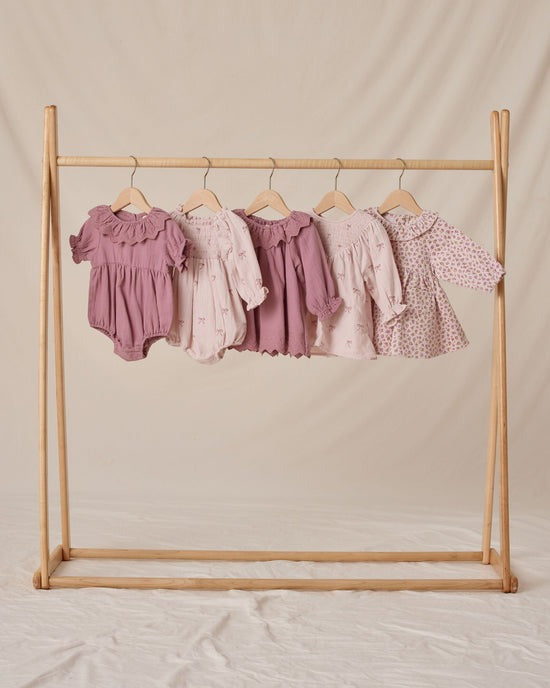 V Smocked Dress || Bows