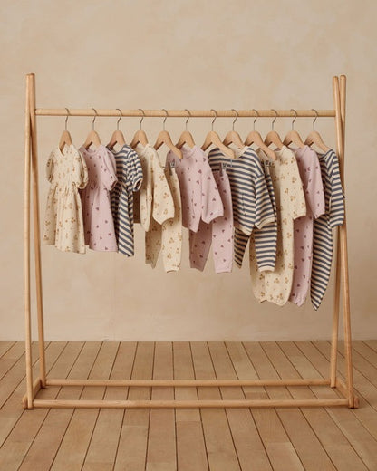 Waffle Slouch Set || Ocean Stripe