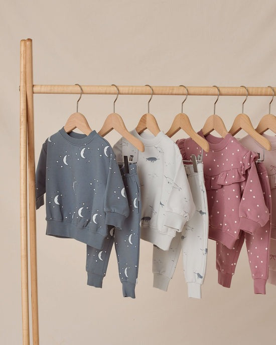 Relaxed Fleece Sweatshirt || Silver Moons