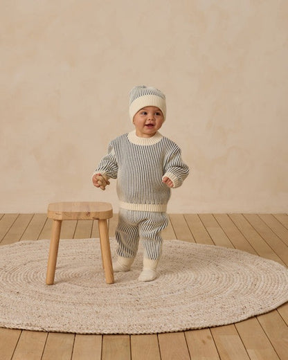 Relaxed Knit Sweater || Ocean