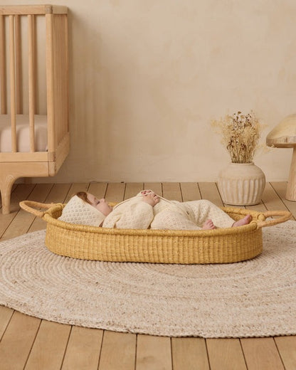 Long Sleeve Bubble Romper || Natural