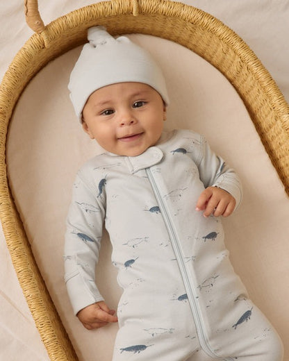 Zip Long Sleeve Sleeper Footie || Narwhals