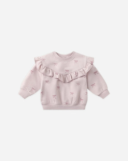 Ruffle Fleece Sweatshirt || Bows