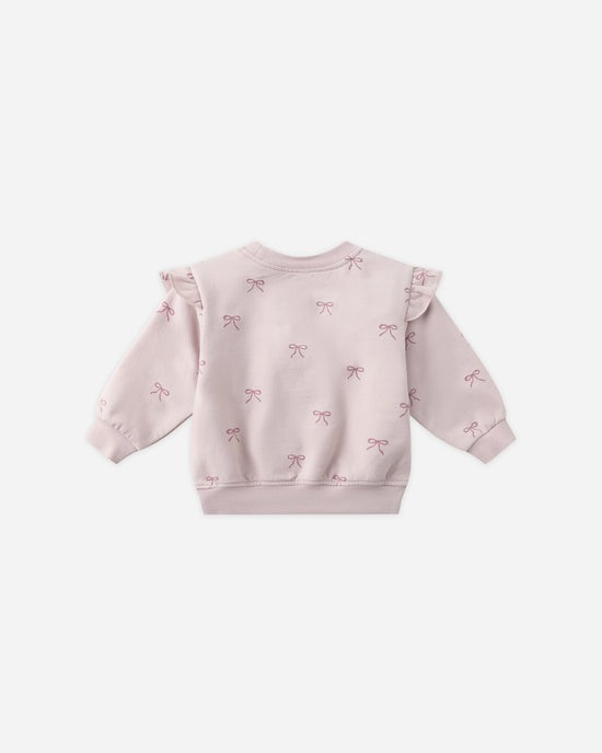 Ruffle Fleece Sweatshirt || Bows