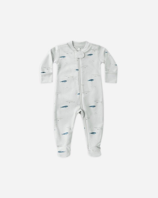 Zip Long Sleeve Sleeper Footie || Narwhals