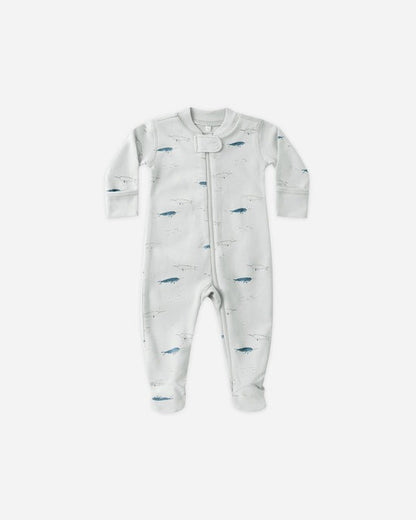 Zip Long Sleeve Sleeper Footie || Narwhals