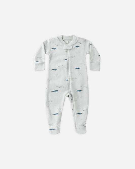 Zip Long Sleeve Sleeper Footie || Narwhals