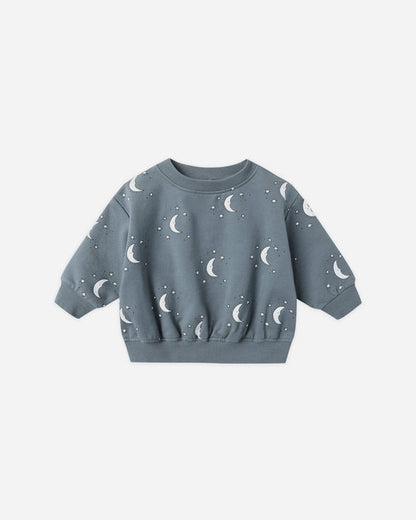 Relaxed Fleece Sweatshirt || Silver Moons