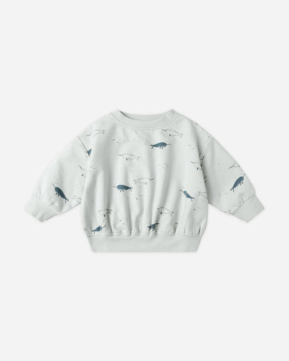 Relaxed Fleece Sweatshirt || Narwhals