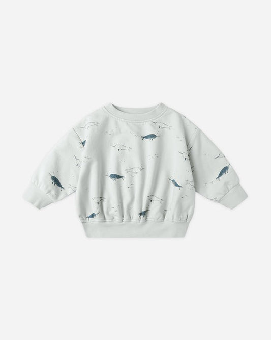 Relaxed Fleece Sweatshirt || Narwhals