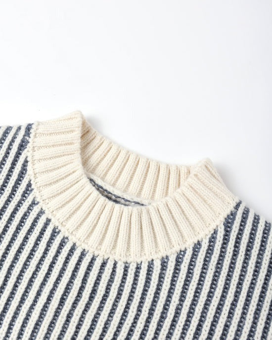 Relaxed Knit Sweater || Ocean