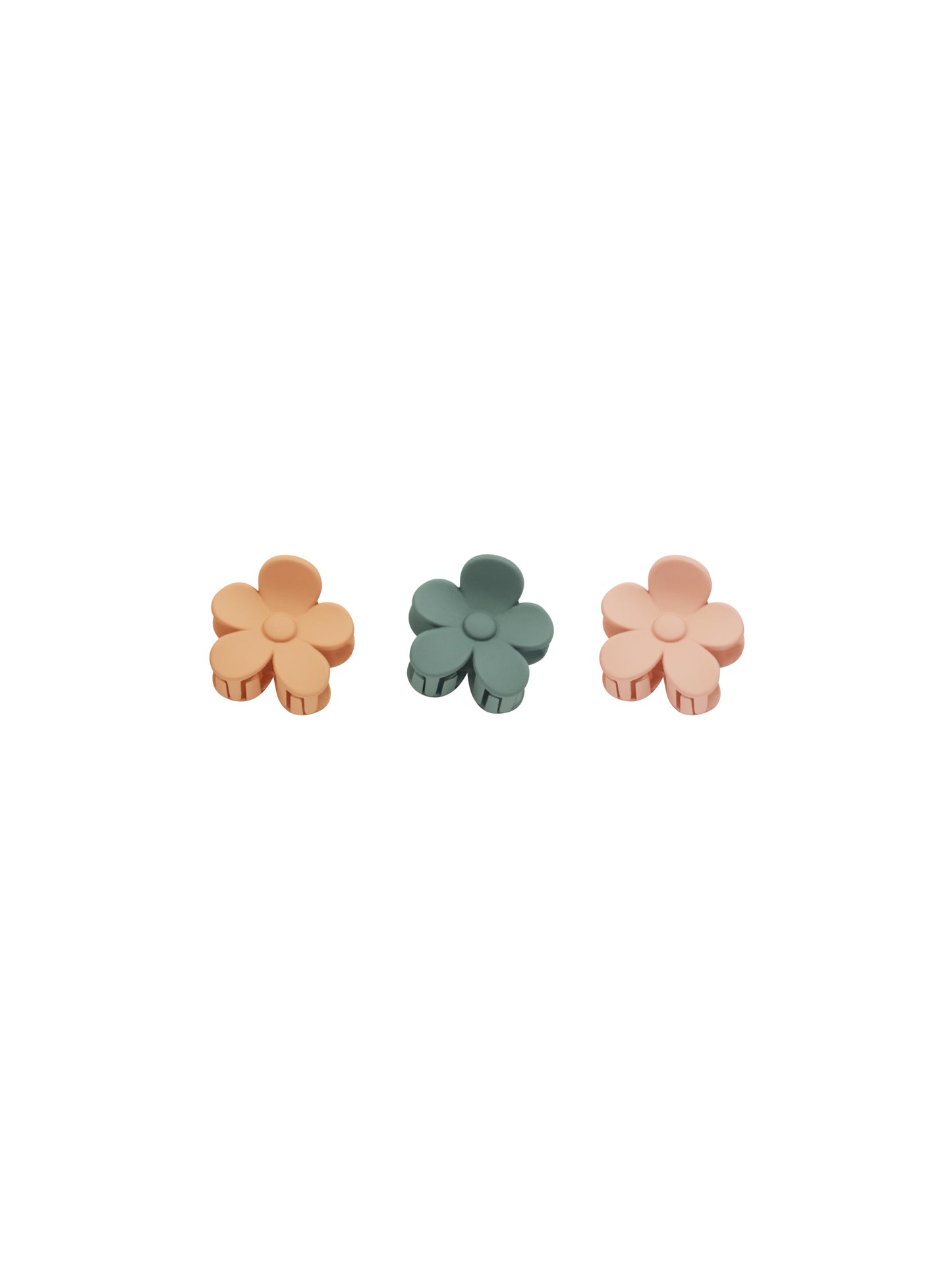 Rylee Flower Hair Clip - Grapefruit, Eucalyptus, Pink