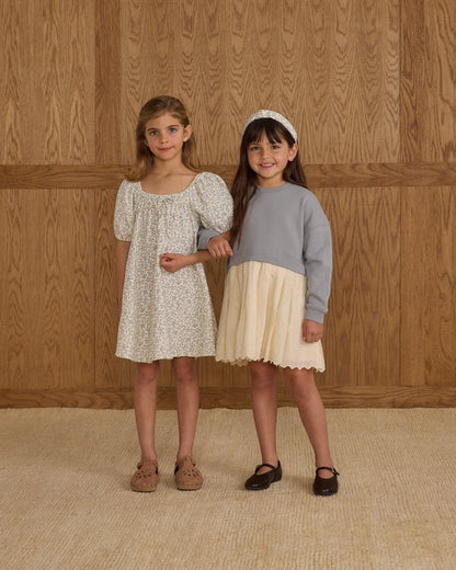 Sweatshirt Dress || Dusty Blue