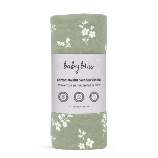 Muslin Swaddle Blanket - Blooming Daisy