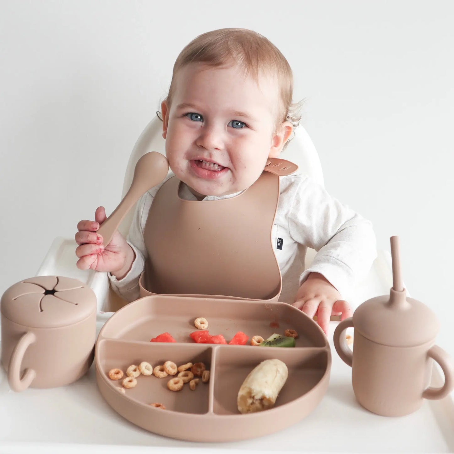 Sippy Cup with Straw, Spill-Proof & Anti-Stain - Dusty Rose
