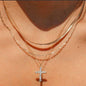 18K STAINLESS STEEL TARNISH FREE LAYERED NECKLACE |