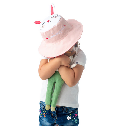 Reversible Kids UPF50+ Sun Hat BUNNY/DEER