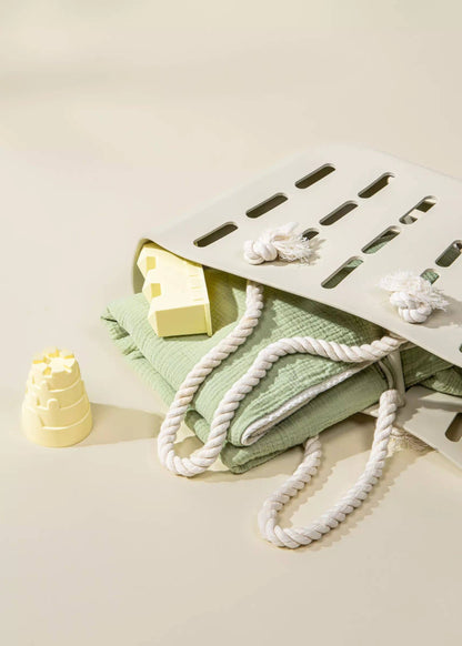 EVA Waterproof Beach Bag with Cotton Handle Rope-Foam