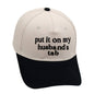 TWO TONE EMBROIDERY  WORD BASEBALL HAT CAP | 40HW730