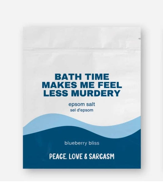 La hora del baño me hace sentir menos asesina Baño de sal de Epsom