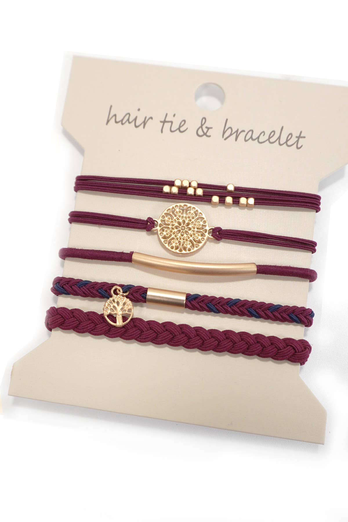 PULSERA CON NUDO DE FUNCIÓN DUAL BOHO PARA EL CABELLO | 40BH100