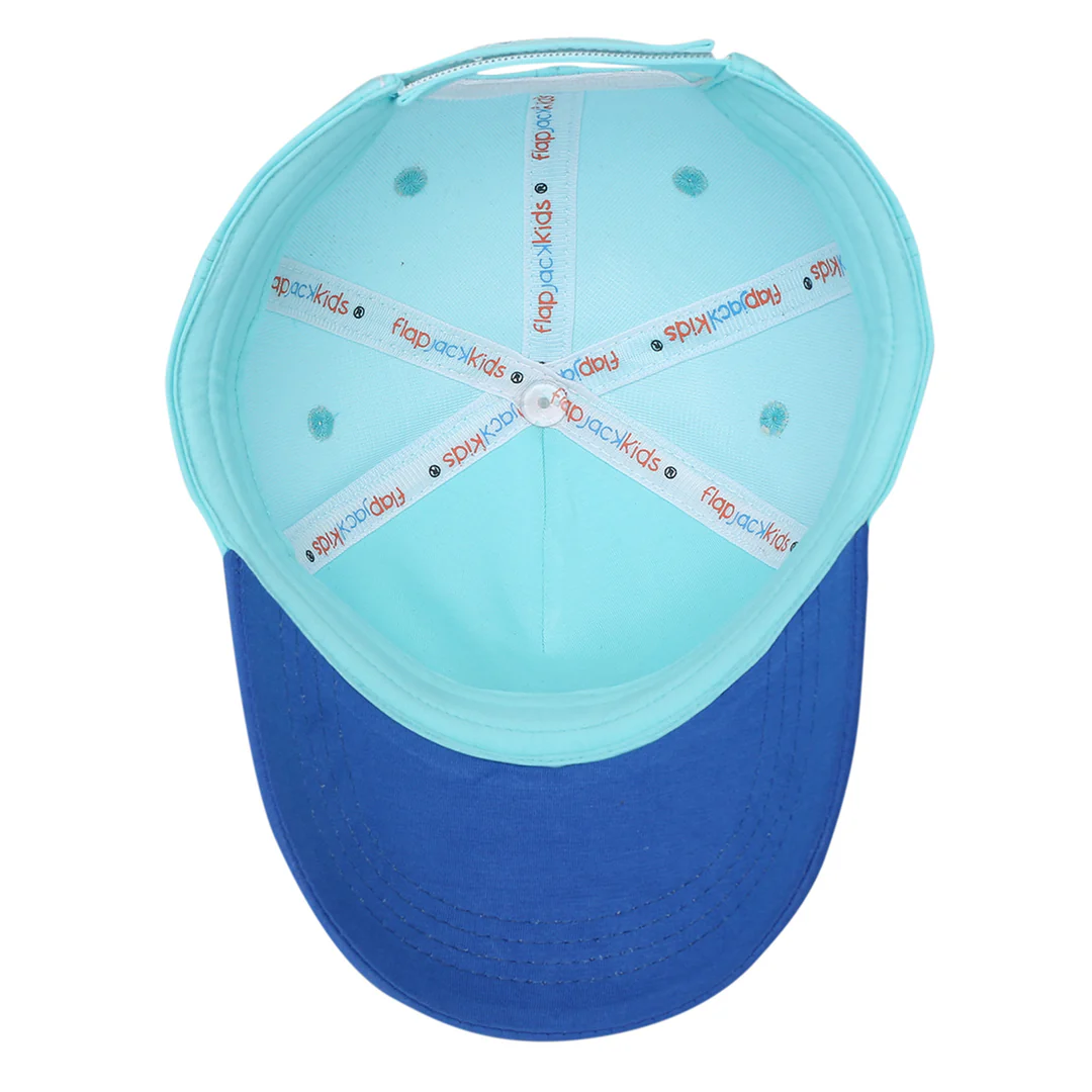 Kids UPF50+ Ball Cap- Monster BLUE