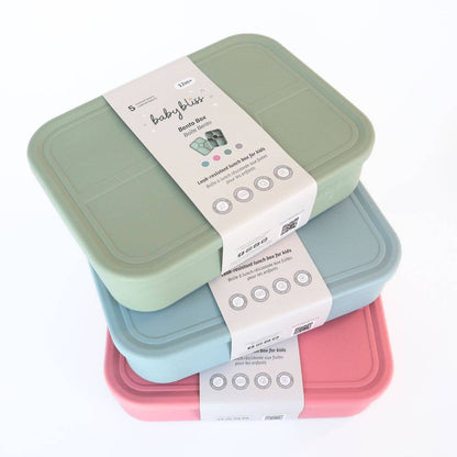 Kids Bento Box, Leak-Proof & 100% Silicone
