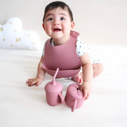 Sippy Cup with Straw, Spill-Proof & Anti-Stain - Dusty Rose