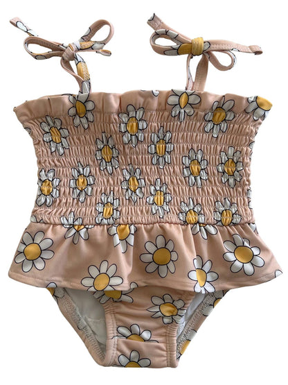 Traje de baño Daisy Pop Biscotti / Soleil / UPF 50+ (bebé - niño)