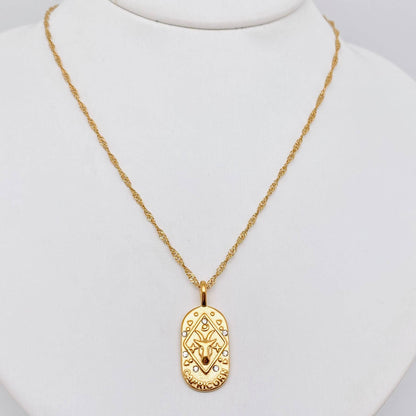 Zodiac Design 18K Gold Plated 12 Constellation Necklace -FGS