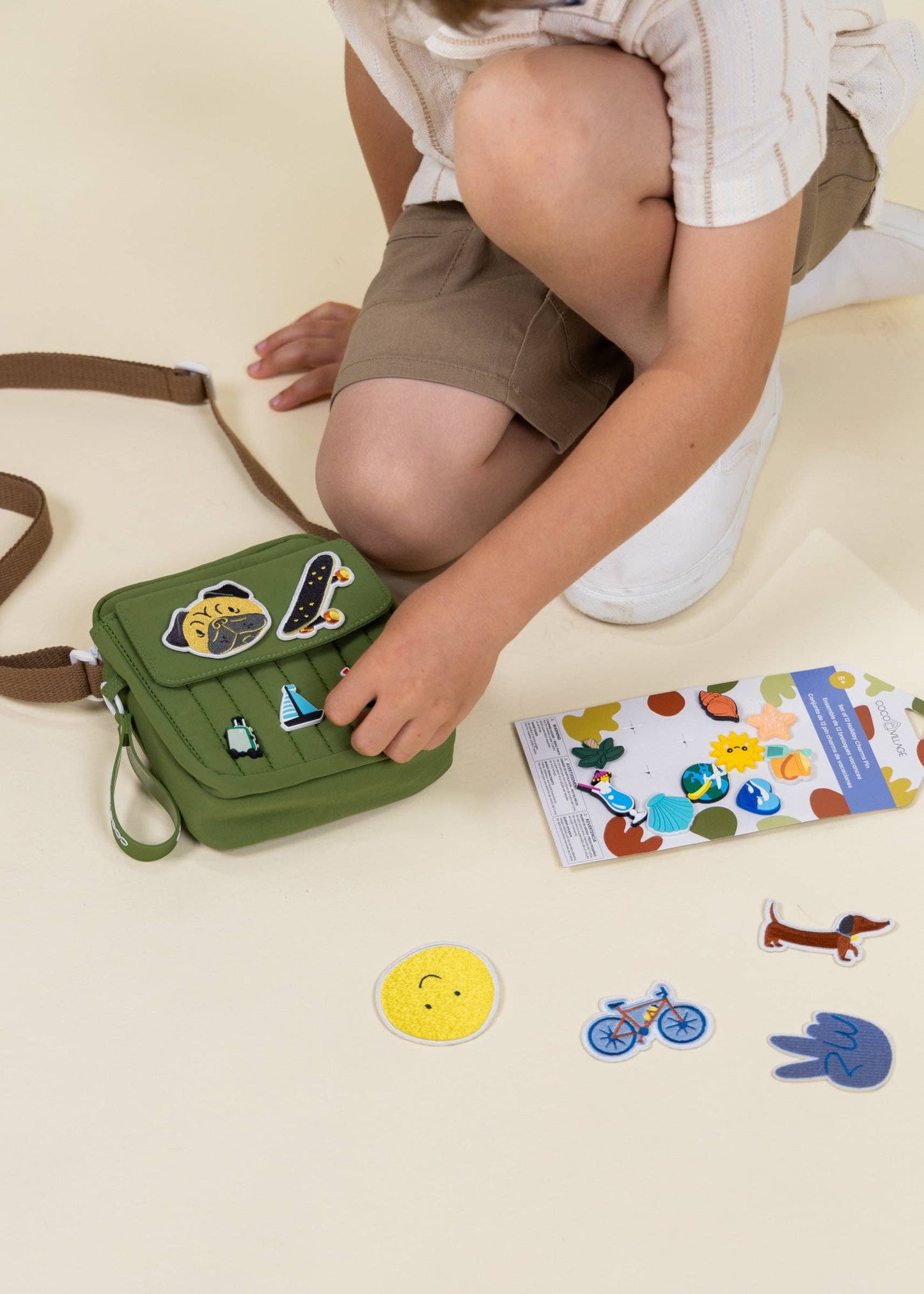 Set of 12 Holiday Charms Pin