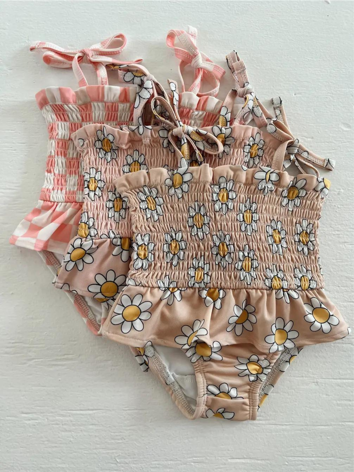 Traje de baño Daisy Pop Biscotti / Soleil / UPF 50+ (bebé - niño)