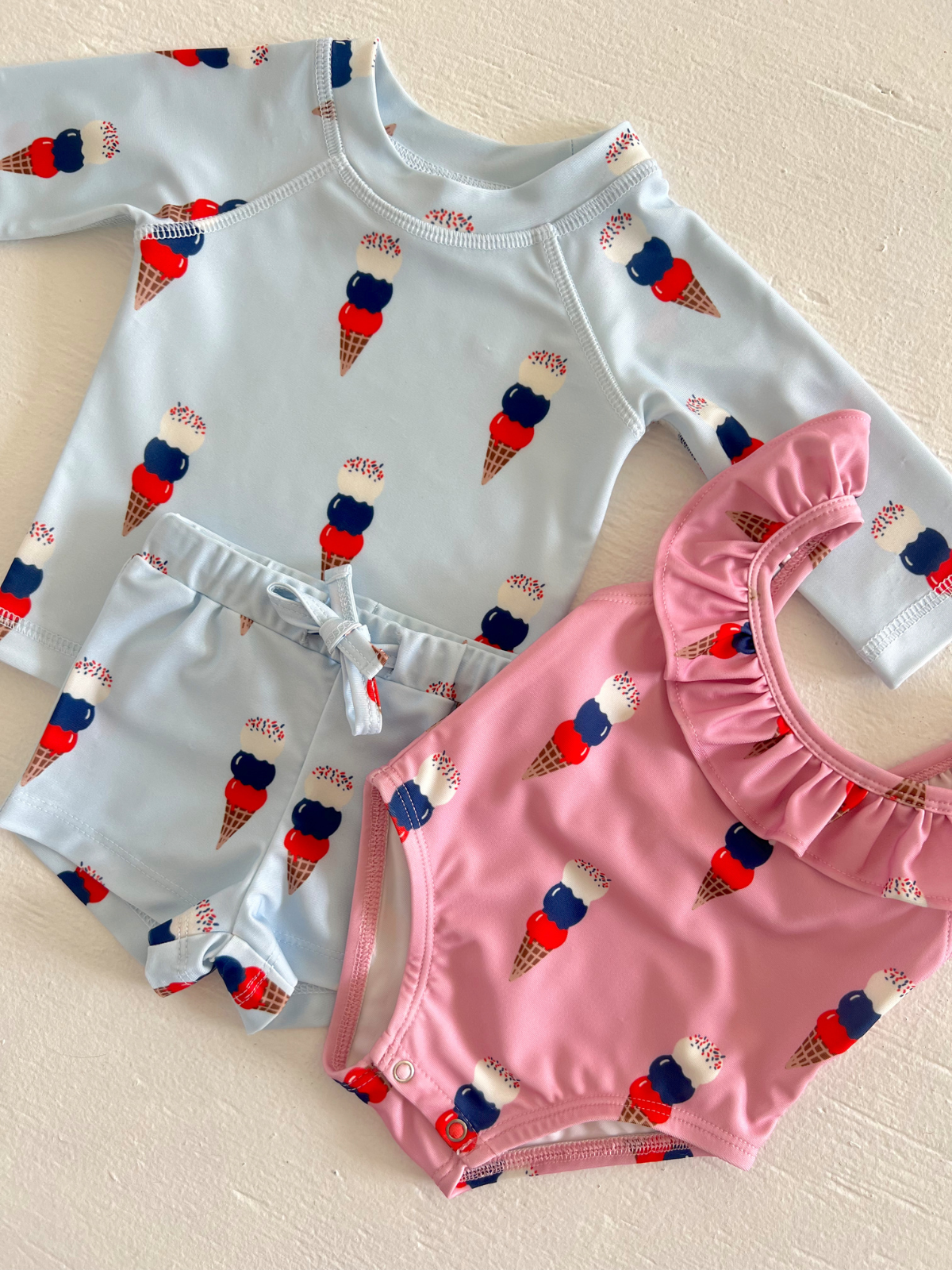 Maillot de bain Pink Ice Cream / Isla / UPF 50+ (Bébé - Enfant)