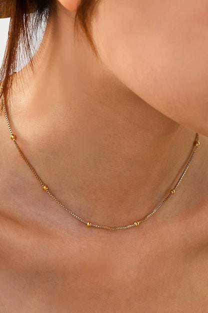 COLLIER EN ACIER INOXYDABLE ÉTANCHE ET ANTI-TERNISSURE | 40NK318