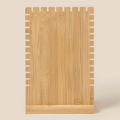 Wooden Rectangle Jewelry Organizer Display Stand