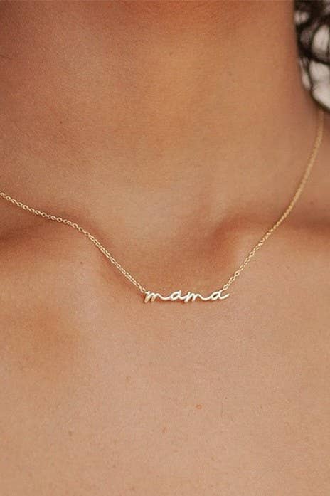 18K STAINLESS STEEL TARNISH FREE MAMA NECKLACE |